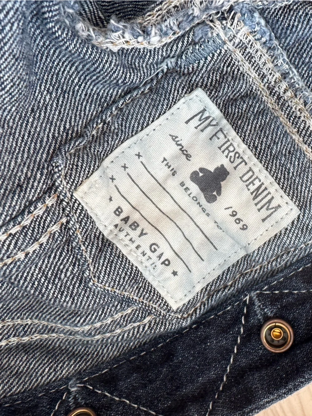 Baby Dark Blue Denim Jacket - GAP